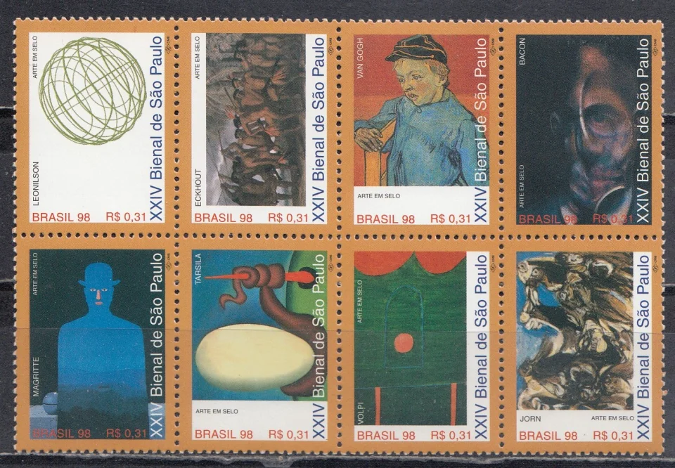 Бразилия - 24-я годовщина биеннале искусств в Сан-Паулу - Живопись(1998).
