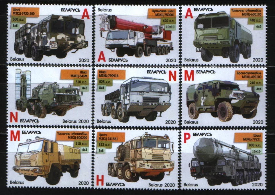 Беларусь - Машиностроение. Военные тягачи. Тактические автомобили(2020).