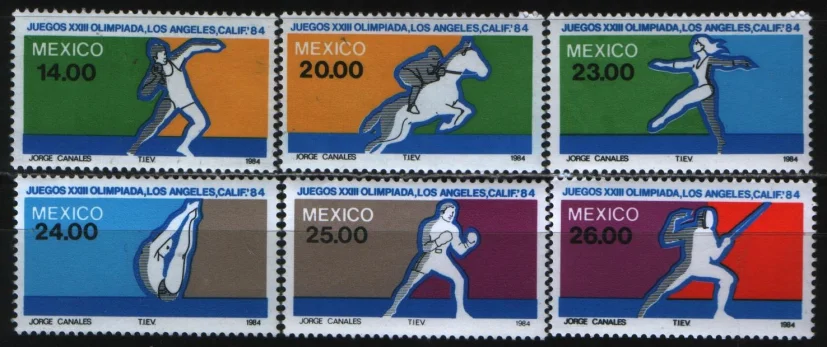 Мексика - ЛОИ 1984. Марки.