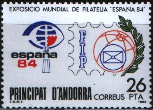 Андорра(Исп.) - Международная выставка почтовых марок "ESPAÑA 84".