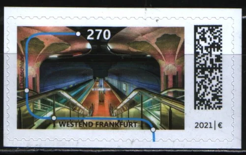 Германия - Станция метро Вестенд Франкфурт. Самокл.(2021).
