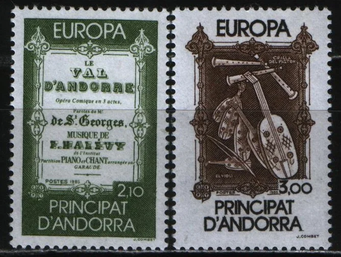 Андорра(Фр) - Европа 1985.