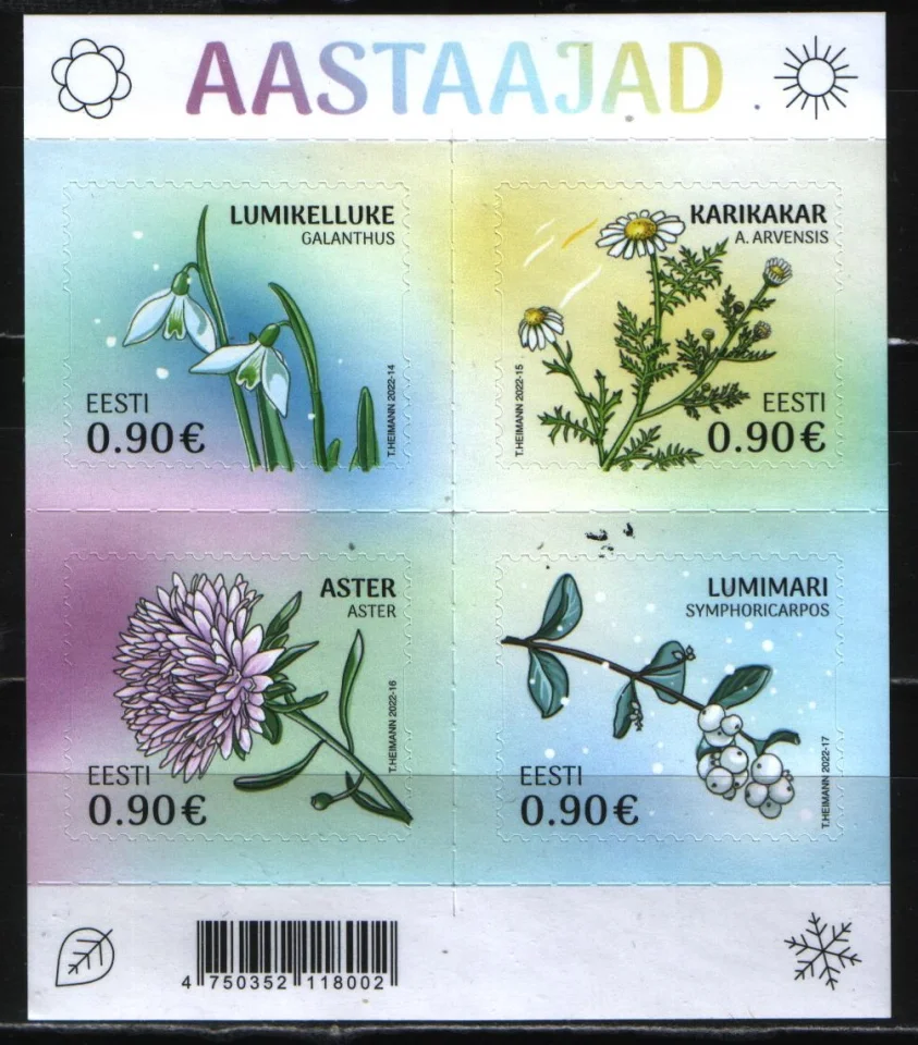 Эстония - Цветы. Времена года(2022).