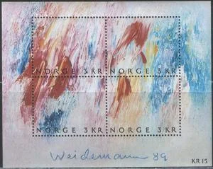 Норвегия - День почтовой марки(1989).