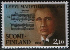 Финляндия - 100-летие со дня рождения Леэви Мадетоя(1987).