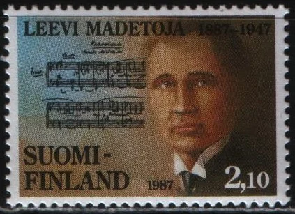Финляндия - 100-летие со дня рождения Леэви Мадетоя(1987).