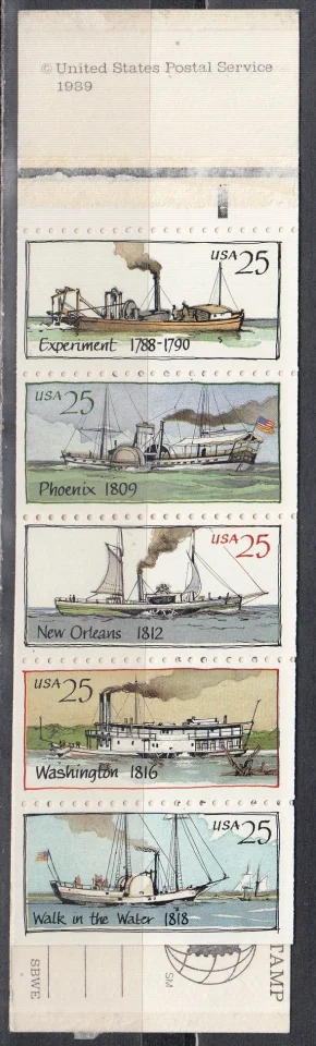 США - Пароходы. Буклет(1989).