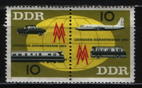 ГДР - Лейпцигская Осенняя ярмарка. Транспорт(1963).