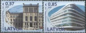 Латвия - 100 лет Латвийскому университету(2019).