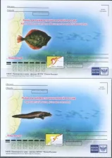 Россия - Рыбы Дальневосточных морей России. 4 ПК. 2019(14).