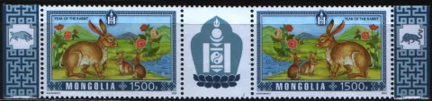 Монголия - Новый 2023 год. Год кролика.