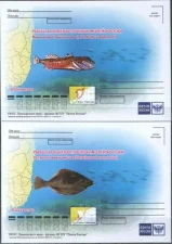 Россия - Рыбы Дальневосточных морей России. 4 ПК. 2019(1).
