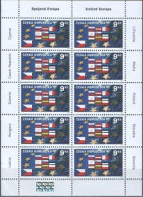 Чехия - Вхождение в Евросоюз. Малый лист(2004).