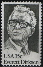 США - Американский политик Эверетт Дирксен(1981).