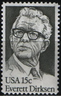 США - Американский политик Эверетт Дирксен(1981).