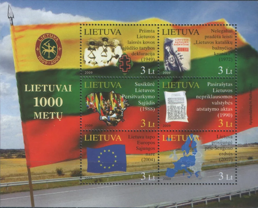 Литва - 1000-летие Литвы(2009).