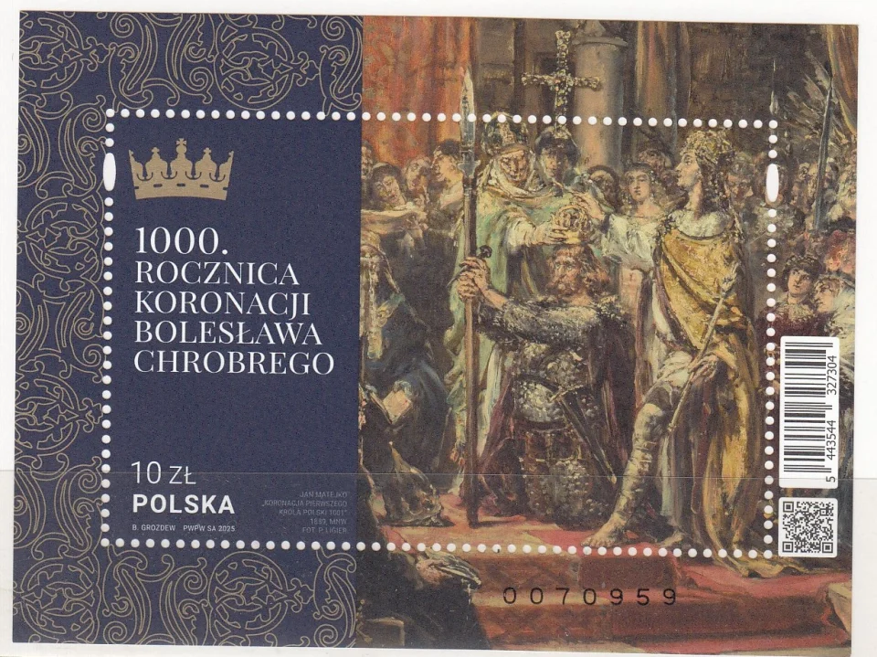 Польша - 1000 годовщина коронации Болеслава Храброго. Картина Яна Матейко(2025).
