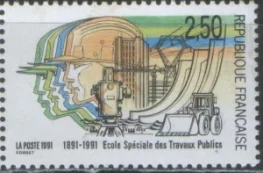 Франция - 100 лет школе общественных работ(1991).