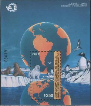 Чили - Фауна Арктики и Антарктиды(1989).