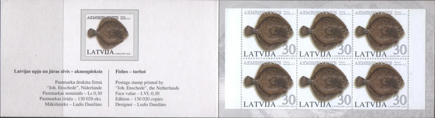 Латвия - Рыбы(2004; букл.).