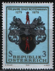 Австрия -  700 лет городу Роттенманн(1979).