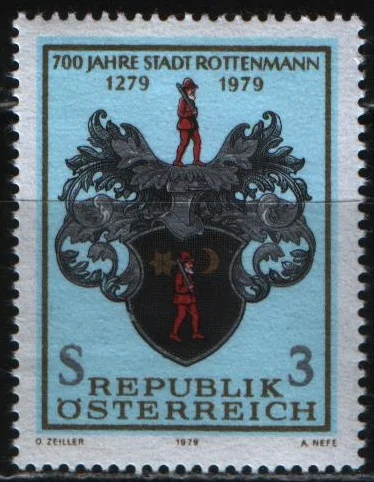 Австрия -  700 лет городу Роттенманн(1979).