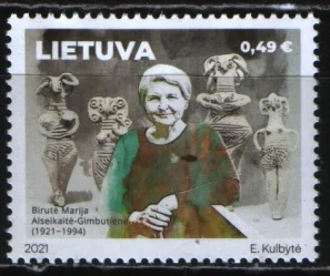 Литва - Ученый. Археолог Мария Гимбутас(2021).