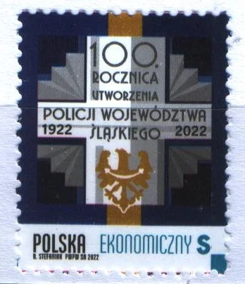 Польша - 100 лет со дня основания Силезской воеводской полиции(2022).