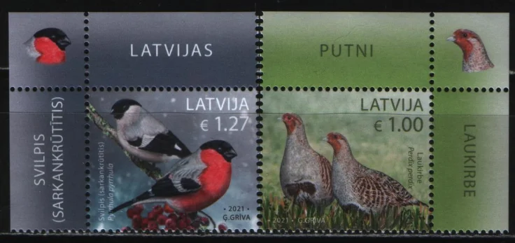 Латвия - Птицы(2021).