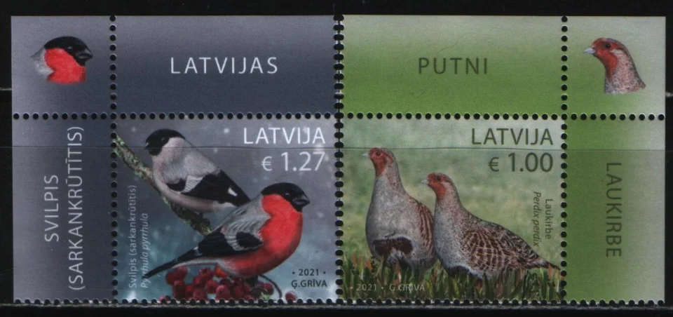 Латвия - Птицы(2021).