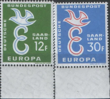 Германия(СААР) - Европа 1958.