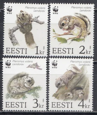 Эстония - WWF. Белка летяга(1994).