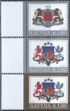 Латвия - Гербы(2015).