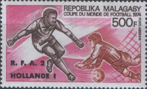 Мадагаскар - Футбол ЧМ 1974(надп.).