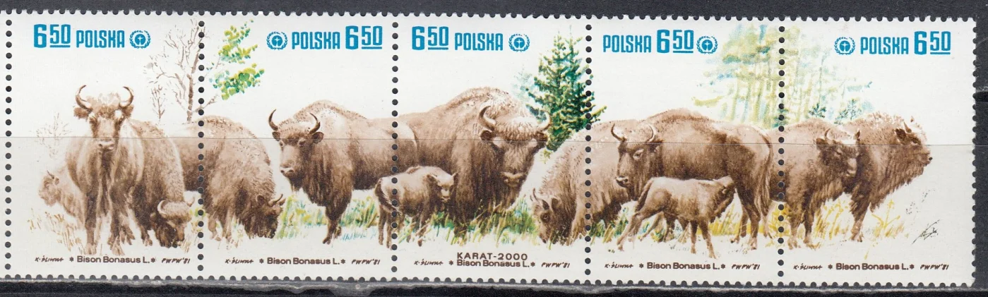 Польша - Европейский зубр(1981).