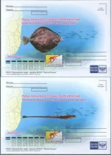 Россия - Рыбы Дальневосточных морей России. 4 ПК. 2019(4).