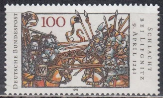 Германия - 750-летие битвы при Лейгнице. Совместно с Польшей(1991).